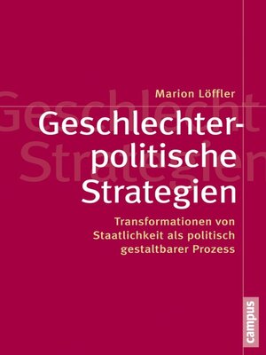 cover image of Geschlechterpolitische Strategien